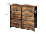 Levede Storage Cabinet Tower Chest King Single CH1098-10-BR_NZ