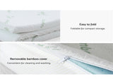 Giselle Bedding Memory Foam Mattress Topper 11-Zone 8cm King MATTRESS-TOP-11Z-8-BL-K
