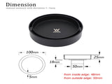 Watermark Matt Black Round 100mm Tile Insert Floor Drain Shower Grate 50mm Waste V1233-RDTI0100D50BL