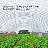 Greenhouse Film, Greenhouse Polyethylene Film 12x25 ft Greenhouse Plastic V952-PEWSM1225FT000001V0