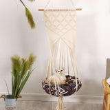 Macrame Cat Hammock Hanging Woven Cat Bed Macrame Wall Decoration V1294-YM0717-10125779
