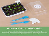 12 Holes Indoor Greenhouse Cultivation Box Seeding Plant Nursery Box Set Gardening Germination V1294-YM0901-10062772