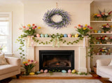 22" Soft Touch Lavender Wreath for Front Door - Spring Summer Purple Flower Wreath for Indoor V1258-DP02-C-2661