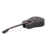 Karrera 41in Acoustic Wooden Guitar with Bag - Black WAC41-NC-BK
