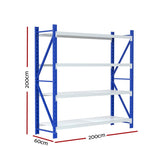 Giantz 2Mx2M Warehouse Shelving Garage Rack WR-F-20206-200BG-ABC