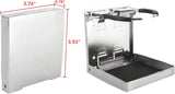 316 Stainless Steel Adjustable Fold Down Cup Drink Holder Marine Boat Caravan Car for Mug up to Dia V1259-DP01-A-1381