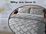 Grey Lorette Marigold Quilt / Doona / Duvet Cover set V745-AQ08164K3