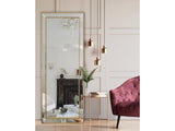 Medium Gold Beaded Framed Mirror - 70cm x 170cm V292-MIRR-BDD006