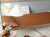 Home Textile Rattan Mat Grid Fitted Sheet Set Summer Cool Bed Cover V1294-YM0901-JY22475-04