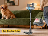 8-in-1 Cordless Vacuum Cleaner 2 Modes Anti-Tangle Brush For Pet Hair On Hardwood Floors & Carpets V1181-XT4-BL
