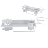 Space Aluminum Wall Mounted Bathroom Storage Shelf Towel Rack Tissue Box Set Accessories V1294-YM0901-3112200105311