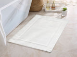 2PCS White Cotton Classic Rug Bath Mats Absorbent Cotton Hotel Spa Shower Bathtub Mats Not A V1189-LWWAL-20260325-00227