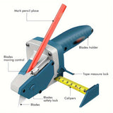 Professional Gypsum Board Cutter Kit with 5m Tape Measure & 5 Spare Blades Aluminum TPR Handle for V1232-QGJ001