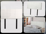 PU Leather Single Bed Headboard Bedhead - White V63-768085