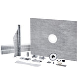 Shower Curb Kit, 1219x1524mm, 60"x48" Shower Pan Kit with 50.8mm ABS Central Flange, Waterproof V952-ABSLYTJHSABSQ8MBXV0