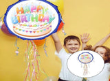 Happy Birthday Party Supplies Cake Shape Cardboard 1Pack Festive Style Game Toy V1370-AZ4-11516