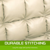 Lounge Couch Sofa Bed Double Seat Leather GEMINI BEIGE V274-FT-LS0713-BE