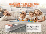 Rug Pad Without Slip Resistance, Protective Cushioning Carpet Pad, 8' x 10', 1/2"Thick, 100% Pure V952-BFHDTDSXPMFH8JOXYV0