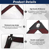 Waterproof Tarpaulin - Transparent - Durable with 10x10 eyelets, Large transparent V1188-ZXY-131-424