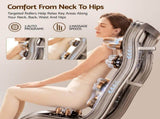 Livemor Full Body Massage Chair VEGA, Foot Roller, Waist & Calf Heat, Recliner, Airbags Compression MASCHR-G-VEGA-GY