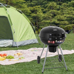 Outdoor BBQ Smoker Portable Charcoal Roaster V264-OTF-518S-BLK