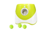 Dog Ball Launcher Thrower Automatic Tennis Fetch Throwing Machine with 3 Balls -Light Green V1263-JX-6251-3
