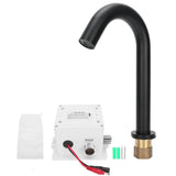 G1/2 Black Sensor Faucet Copper Vertical Intelligent Automatic Washbasin Tap Kitchen Sink Faucet V1294-YM0901-3112200134411