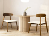 Levede 2x Dining Chairs Kitchen Chair Walnut CH1113-2-WA