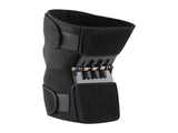 1 Pair Black Adjustable Knee Brace Support with Spring Booster Patella Stabilizer for Squats, V888-ELOSUNG21080