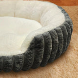 Pet owners are searching Winter thick rabbit fur pet bed, ultimate cold-proof warmth solution V1232-MW003