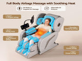 Livemor Full Body Massage Chair VEGA, Foot Roller, Waist & Calf Heat, Recliner, Airbags Compression MASCHR-G-VEGA-GY
