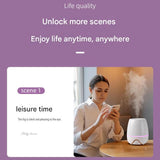 3-piece Office Comfort Gift Bundle Set White Aromatherapy Diffuser, White Self-Stirring Cup & V888-ELOSUNG53459