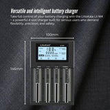 LiitoKala Lii-M4 Smart Battery Charger LCD - 4-Slot USB for 18650 AA AAA Li-ion V238-SUPDZ-41167153594448
