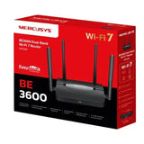 Mercusys MR25BE BE3600 Dual Band Wi-Fi 7 Router , 3.6 Gbps Mbps Dual-Band Speeds V1202-V2-NWMS-MR25BE