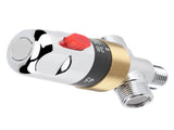G1/2in Bathtub Thermostatic Mixing Valve Water Temperature Pipe Basin Thermostat Control V1294-YM0727-JY14021