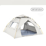 Beige 2 Person Lightweight Camping Tent UV Protection Silver Coated, Dual Doors & V888-ELOSUNG11297