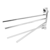 Stainless Steel Towel Rack Bar 180&deg Rotatable Towel Bathrobe Hanger Holder for Bathroom4 Rods V1294-YM0714-3112210088213