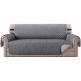 Protective Armchair Cover, Size 3 Seater Relax Reversible Quilted Cover Gray Color V1237-ZY-528-290