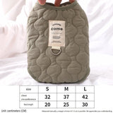 Winter Pet Care Bundle - L Size 42*30cm Green Quilted Dog Vest with Leash Ring and L Size 60*75cm V888-ELOSUNG53942