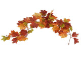 Decorative Artificial Maple Garland Fall Leaf Garland Decoration Thanksgiving Halloween Fake Maple V1294-YM0523-3115210217311
