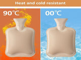 Natural Rubber Foot Warmer 2L Hot Water Bottle with Leak-Proof Screw Cap, Removable Washable Soft V1189-LC-DG-00146