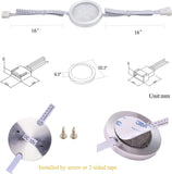 Under Counter LED Light Kit, RGBWW Under Cabinet Lighting, 10 Packs Colored Cabinet Lights with V1171-CC-RGBWW1024VAU