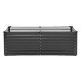 Metal Raised Garden Bed, 6 x 3 x 2 ft Outdoor Galvanized Box, with Open Bottom, Large V952-JSFXZZCZFXSLG0SR1V0