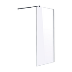 1200 x 2000mm Frameless 10mm Safety Glass Shower Screen V63-829871