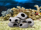 6 Pack Aquarium Decoration Rock Caves, Betta Fish Tank Hideaway, Hideout Stones House Decor for V1259-DP01-A-869