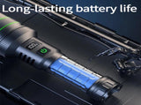 Rechargeable LED Flashlight - Military Flashlight - 5000 lumens - 26650 rechargeable battery - 6 V1188-MS-313-0535