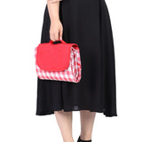 Picnic Mat Pad Waterproof Moisture Proof Picnic Blanket for Outdoor Camping Red White V1294-YM0901-3117200066612