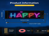 13.7"x4.02" Super Brighter USB 5V Bluetooth Scrolling LED Sign
Flexible Programmable Screen with APP V1107-CS-FNECN35