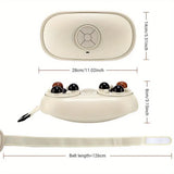 Smart Heating Abdominal Massager with Red Light & Moxa Therapy, 3 Intensity Levels, Forward/Reverse V1385-FBAMY-WU-908-003
