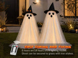 2Packs Halloween Decorations Outdoor,Halloweens Party Decoration Indoor,Spooky Ghost with Remote V1107-129-30827